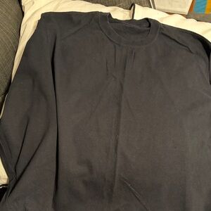 Classic Men's Long Sleeve Crewneck Shirt - Black